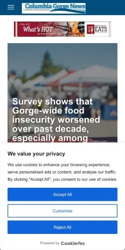 Anteprima del sito columbiagorgenews.com, media di Stati Uniti per articoli sponsorizzati