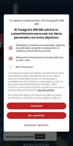 Anteprima del sito Fonógrafo 690 AM, media di Messico per articoli sponsorizzati