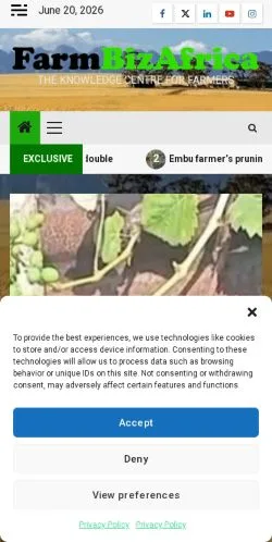 Anteprima del sito The knowledge centre for farmers, media di Stati Uniti per articoli sponsorizzati
