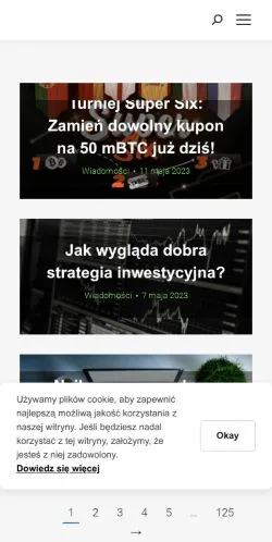 Sponsorlu makaleler için Polonya medyası Krypto Portal sitesinin önizlemesi