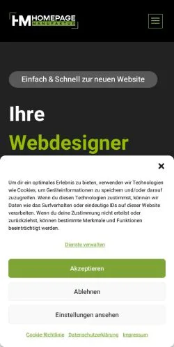 Anteprima del sito Homepage-Manufaktur, media di Germania per articoli sponsorizzati