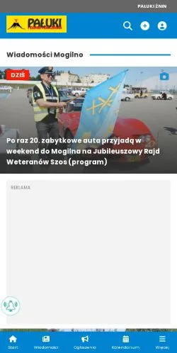 Podgląd witryny Pałuki i Ziemia Mogileńska, medium z kraju Polska do artykułów sponsorowanych