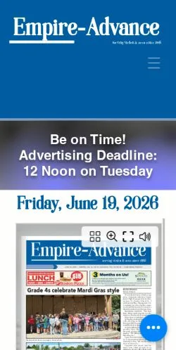 Anteprima del sito Virden Empire Advance, media di Canada per articoli sponsorizzati
