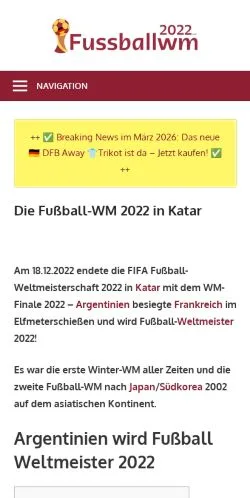 Anteprima del sito Fußball-WM 2022, media di Germania per articoli sponsorizzati