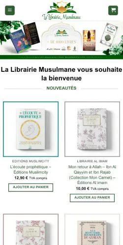 Podgląd witryny La Librairie Musulmane, medium z kraju Francja do artykułów sponsorowanych