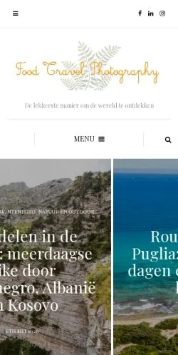 Anteprima del sito Food Travel Photography, media di Paesi Bassi per articoli sponsorizzati