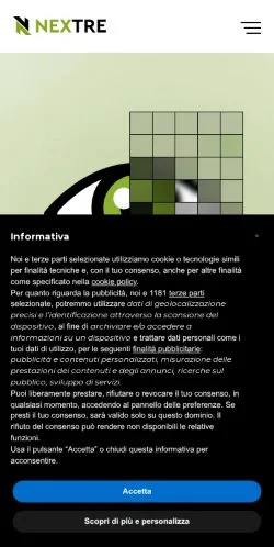 Aperçu du site Nextre, média de Italie pour articles sponsorisés