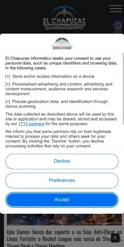 Anteprima del sito El Chapuzas Informático, media di Spagna per articoli sponsorizzati