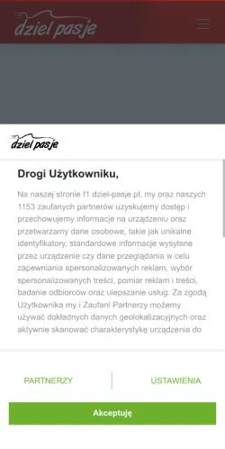Podgląd witryny Formuła 1 Dziel Pasję, medium z kraju Polska do artykułów sponsorowanych
