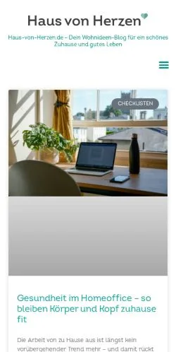 Anteprima del sito Haus Von Herzen, media di Germania per articoli sponsorizzati