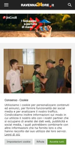 Anteprima del sito Ravenna24ore, media di Italia per articoli sponsorizzati