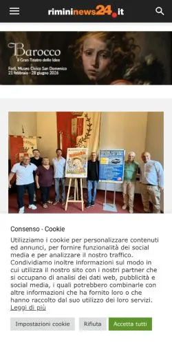 Anteprima del sito RiminiNews24, media di Italia per articoli sponsorizzati