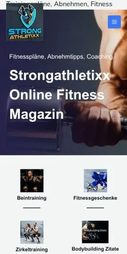 Anteprima del sito Strongathletixx, media di Germania per articoli sponsorizzati