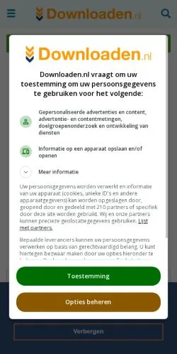 Anteprima del sito Downloaden, media di Paesi Bassi per articoli sponsorizzati