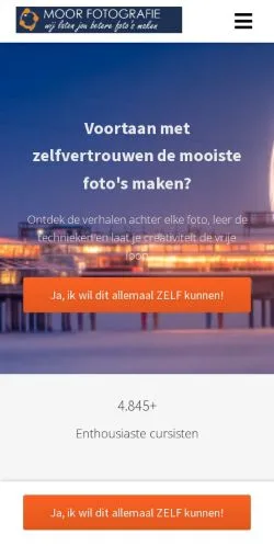 Podgląd witryny Moor Fotografie, medium z kraju Holandia do artykułów sponsorowanych