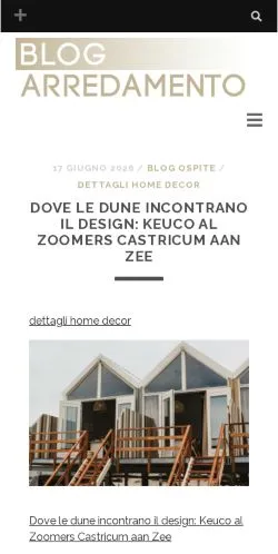 Podgląd witryny Blog Arredamento, medium z kraju Włochy do artykułów sponsorowanych