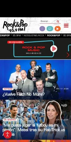 Aperçu du site FM Rock & Pop 95.9, média de Espagne pour articles sponsorisés