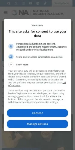 Anteprima del sito Agencia Noticias Argentinas, media di Laos per articoli sponsorizzati
