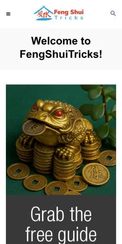 Forhåndsvisning av nettstedet Feng Shui Tricks, medium fra USA for sponsede artikler