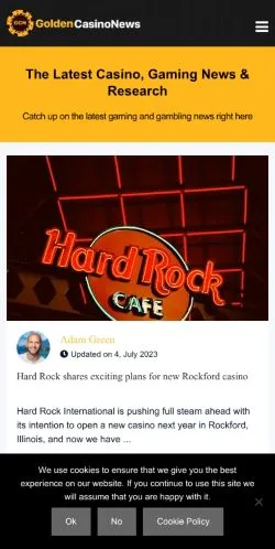 Anteprima del sito Golden Casino News, media di Stati Uniti per articoli sponsorizzati
