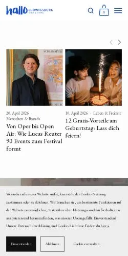 Anteprima del sito Hallo Ludwigsburg, media di Germania per articoli sponsorizzati