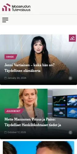 Anteprima del sito Maaseudun Tulevaisuus, media di Stati Uniti per articoli sponsorizzati