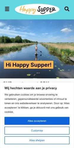 Vorschau der Website HappySupper, Medium aus Niederlande für gesponserte Artikel