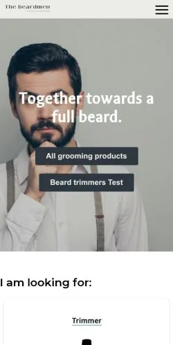 Forhåndsvisning av nettstedet The Beardmen, medium fra USA for sponsede artikler