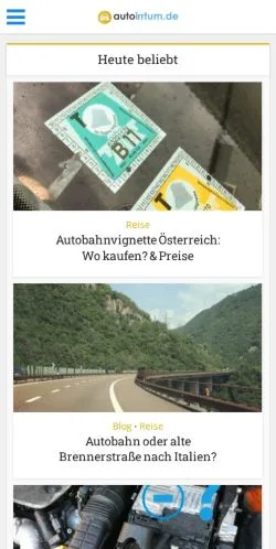 Anteprima del sito Autoirrtum, media di Germania per articoli sponsorizzati