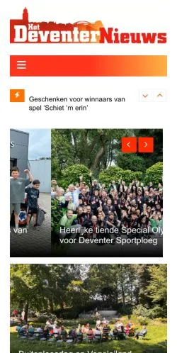 Podgląd witryny Nieuws, medium z kraju Holandia do artykułów sponsorowanych