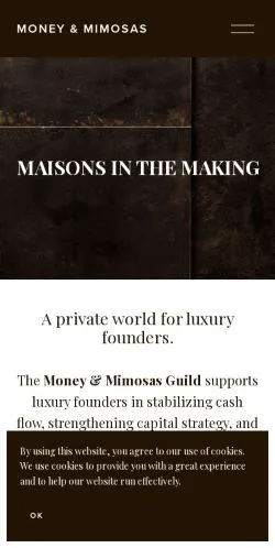 Anteprima del sito Money & Mimosas, media di Stati Uniti per articoli sponsorizzati