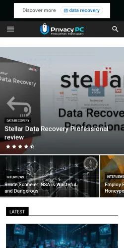 Forhåndsvisning av nettstedet Privacy PC, medium fra USA for sponsede artikler