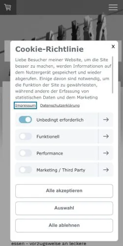 Anteprima del sito Organisation Mit Sabine, media di Germania per articoli sponsorizzati