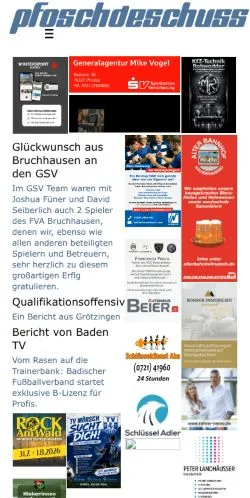 Anteprima del sito pfoschdeschuss, media di Germania per articoli sponsorizzati