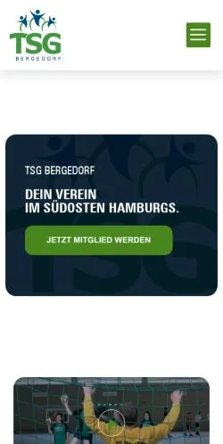 스폰서 기사용 독일 매체 TSG Bergedorf 사이트 미리보기