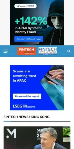 Anteprima del sito Fintech News Hong Kong, media di Stati Uniti per articoli sponsorizzati