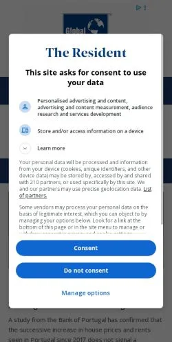 Anteprima del sito Portugal Resident, media di Stati Uniti per articoli sponsorizzati