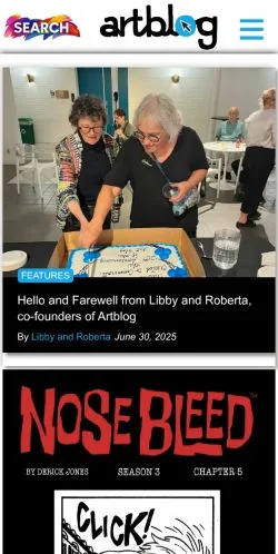 Anteprima del sito Artblog, media di Stati Uniti per articoli sponsorizzati