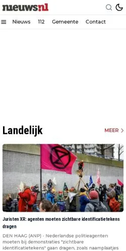 Anteprima del sito Albrandswaard Nieuws, media di Paesi Bassi per articoli sponsorizzati