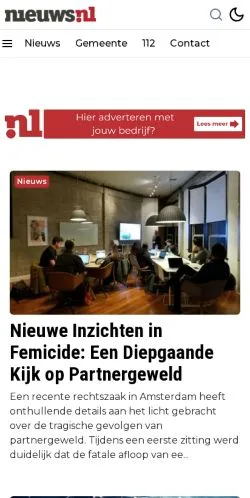 Anteprima del sito Amsterdam West Nieuws, media di Paesi Bassi per articoli sponsorizzati