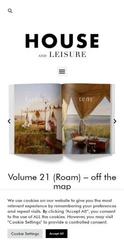 Anteprima del sito House and Leisure, media di Stati Uniti per articoli sponsorizzati
