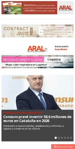 Podgląd witryny Revista ARAL, medium z kraju Hiszpania do artykułów sponsorowanych