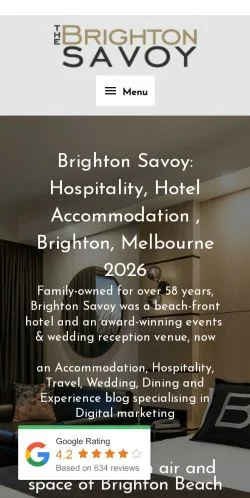 Anteprima del sito Brighton Savoy, media di Australia per articoli sponsorizzati