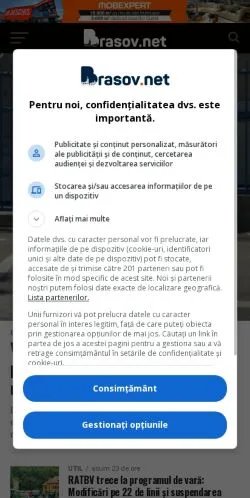 Anteprima del sito brasov.net, media di Romania per articoli sponsorizzati