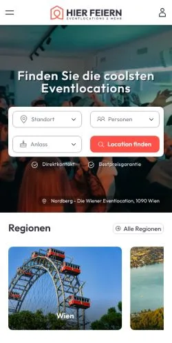 Anteprima del sito Hier Feiern, media di Germania per articoli sponsorizzati