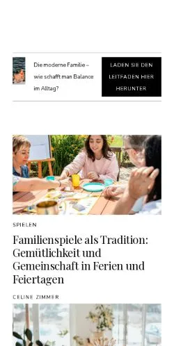 Anteprima del sito familiendebatte.de, media di Germania per articoli sponsorizzati