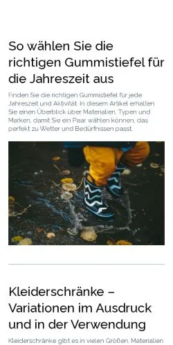 Anteprima del sito feinerstil.de, media di Germania per articoli sponsorizzati