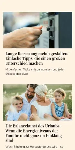 Vista previa del sitio flexibelferien.de, medio de Alemania para artículos patrocinados