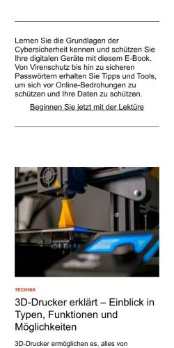 スポンサード記事向けのドイツメディア、netzwerkschicht.deのサイトプレビュー