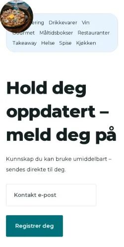 Forhåndsvisning af finnmeny.com, medie fra Norge til sponsorerede artikler